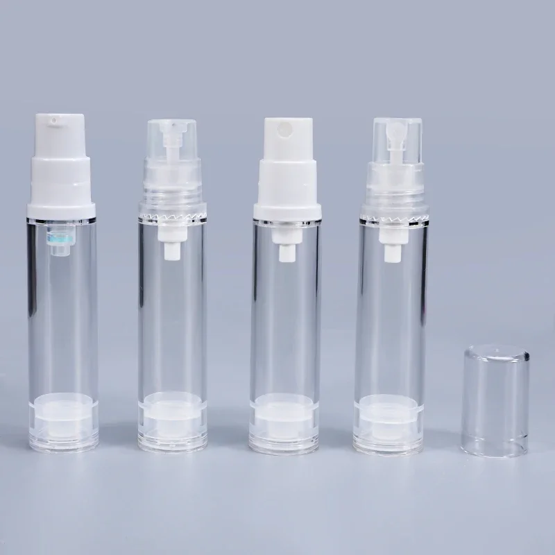 10PCS 10ML Portable Travel Bottles Clear Vacuum Lotion Bottle Emulsion Essential Oil Refillable Storage Containers