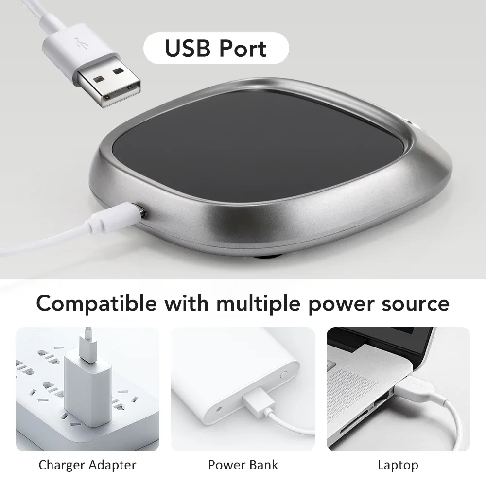 كوب سخان USB القهوة مدفأة القدح الكهربائية كوب شاي الحليب التدفئة كوستر كوب دفئا للمنزل مكتب USB مكتب صوتي كوب دفئا