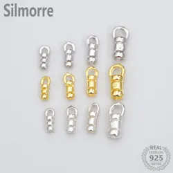 5 stücke 925 Sterling Silber Crimp verschlüsse & Haken für DIY feinen Schmuck finden Armband Halskette machen jq0067