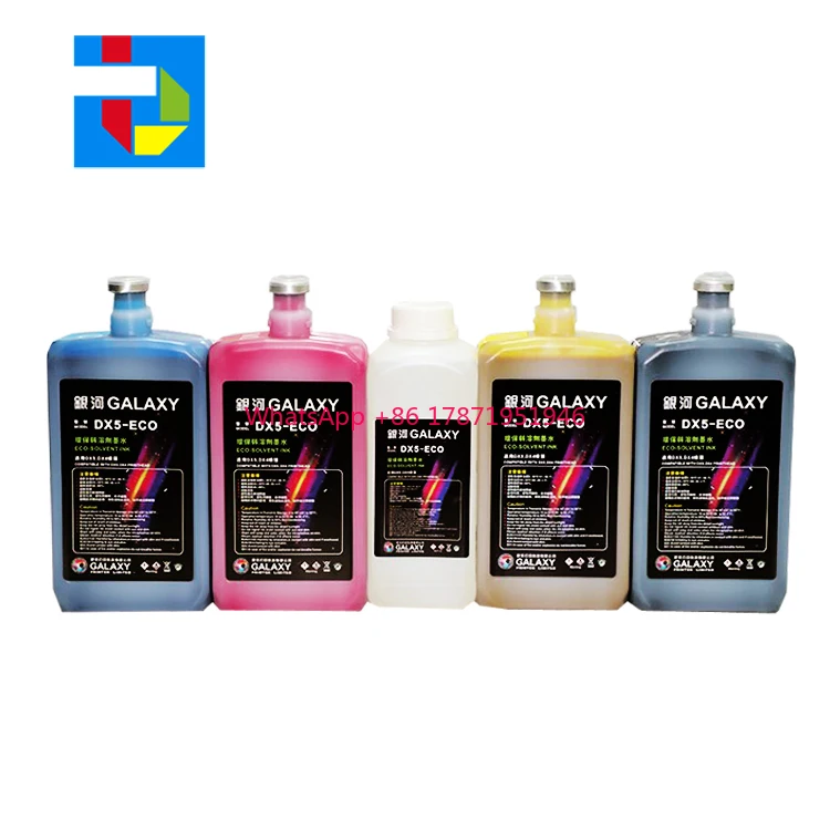 

Hot Sale Galaxy Eco Solvent Ink for Galaxy Inkjet Printer Machine 1L