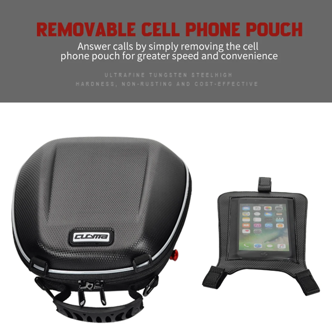 

CUCYMA Motorcycle Tank Bag with Lock for SUZUKI Touch-Screen Phone Pouch Reflective Stripes - Fits SUZUKI Motorcycles