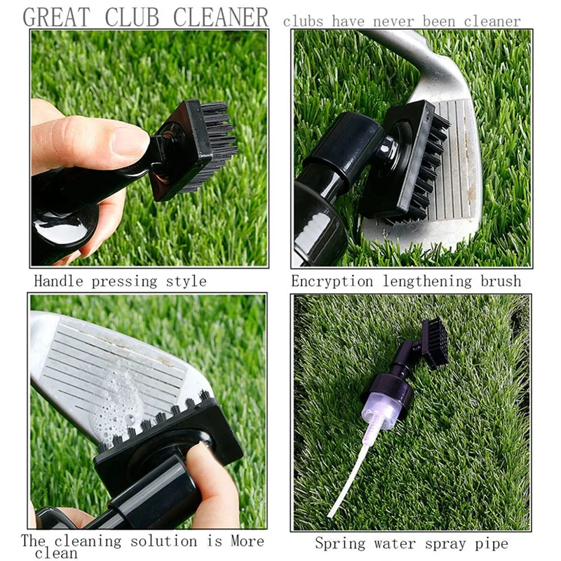 

ABHS-2 Pcs Golf Club Cleaner Golf Cleaning Brush 6.3 Inch Golf Club Cleaner Brush Golf Club Cleaning Tool Golf Water Brush