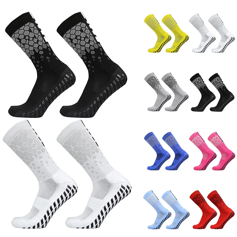 

Heel antideslizantes calcetas 2023 Women de New futbol Pattern Men Sports Soccer Socks Sports Non-Slip Silicone football Socks