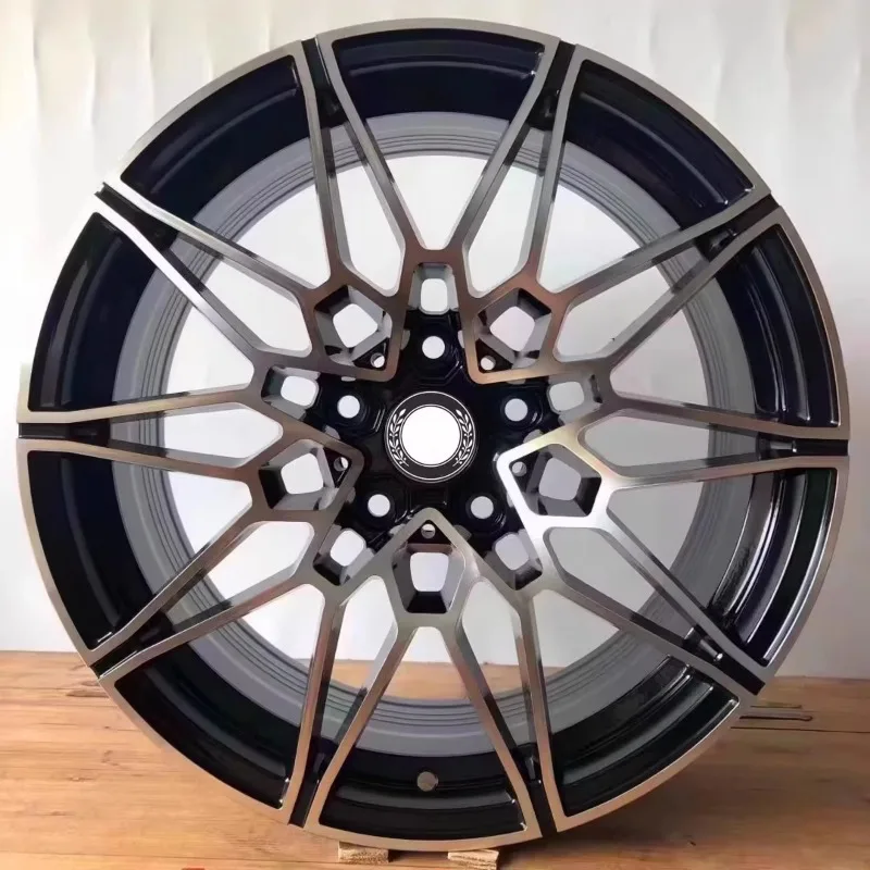 

18-21 Black Aluminum Alloy Wheel Hub Adapter Universal Forged Multi-Spoke Spinning Wheel