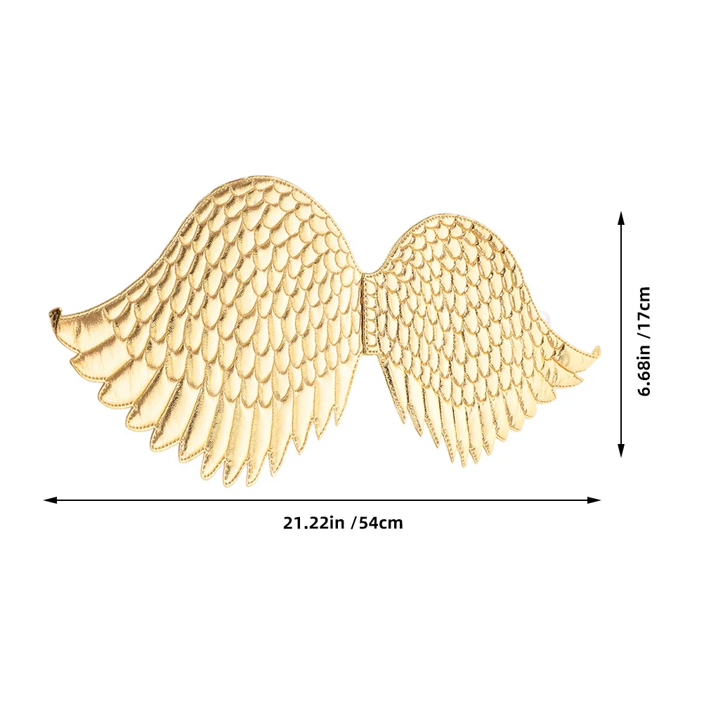 قطعتان من فستان حفلات الهالوين وعيد الميلاد خفيف الوزن للأطفال، زي الملاك لأجنحة الفتيات الصغيرات #6