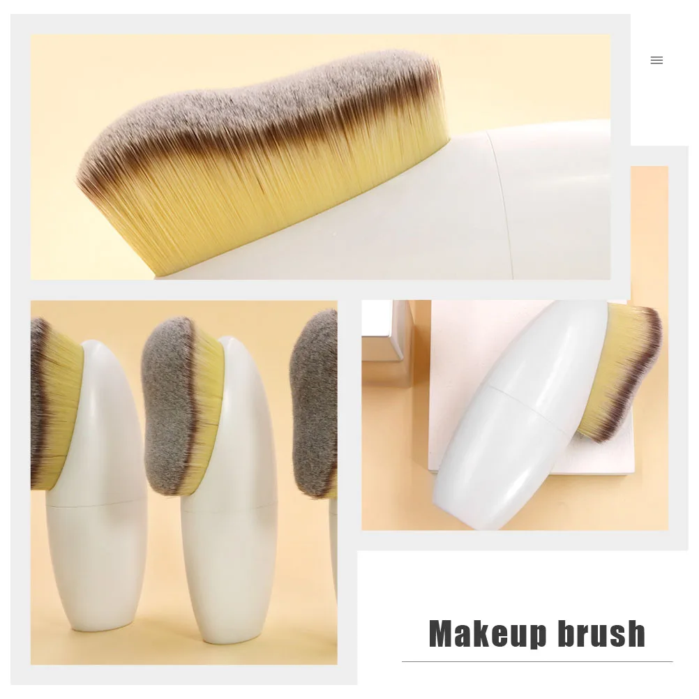 

2pcs Makeup Brushes Set For Foundation Loose Powder Face Beauty Tools Cosmetics Brushes Mini Makeup Brush Dense Soft Bristles