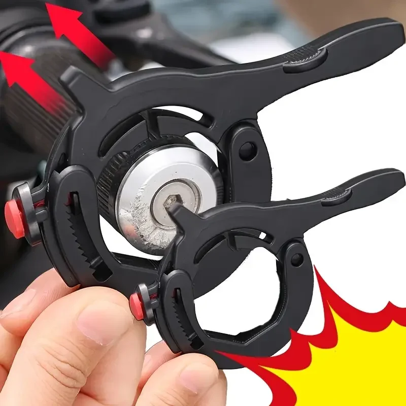 1pc Easy Grip Motorcycle cruise Control Throttle clamp - Suitable non-slip Abs handlebar grip enhances riding safety and comfort