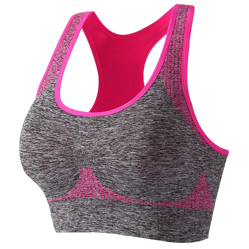 Women\'s Workout Sports Bras Fitness Backless Padded Ivy Low Impact Bra Yoga Crop Tank Top