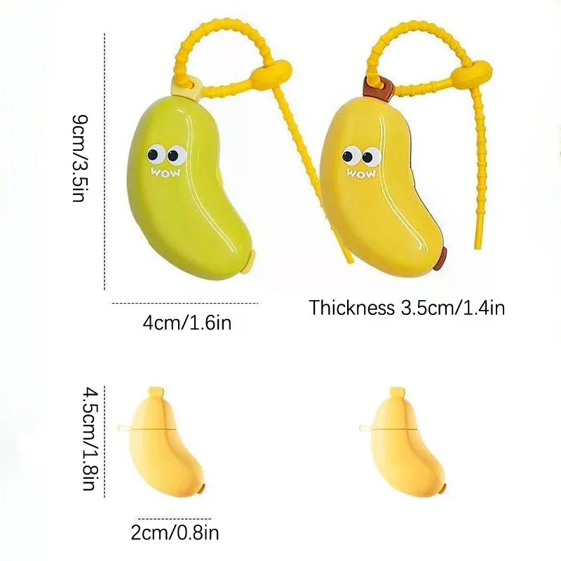 Banana Toothbrush Head Protective Cover With Toothpaste Compartment Toothbrush Dust Clamp Portable Travel Style Storage Box