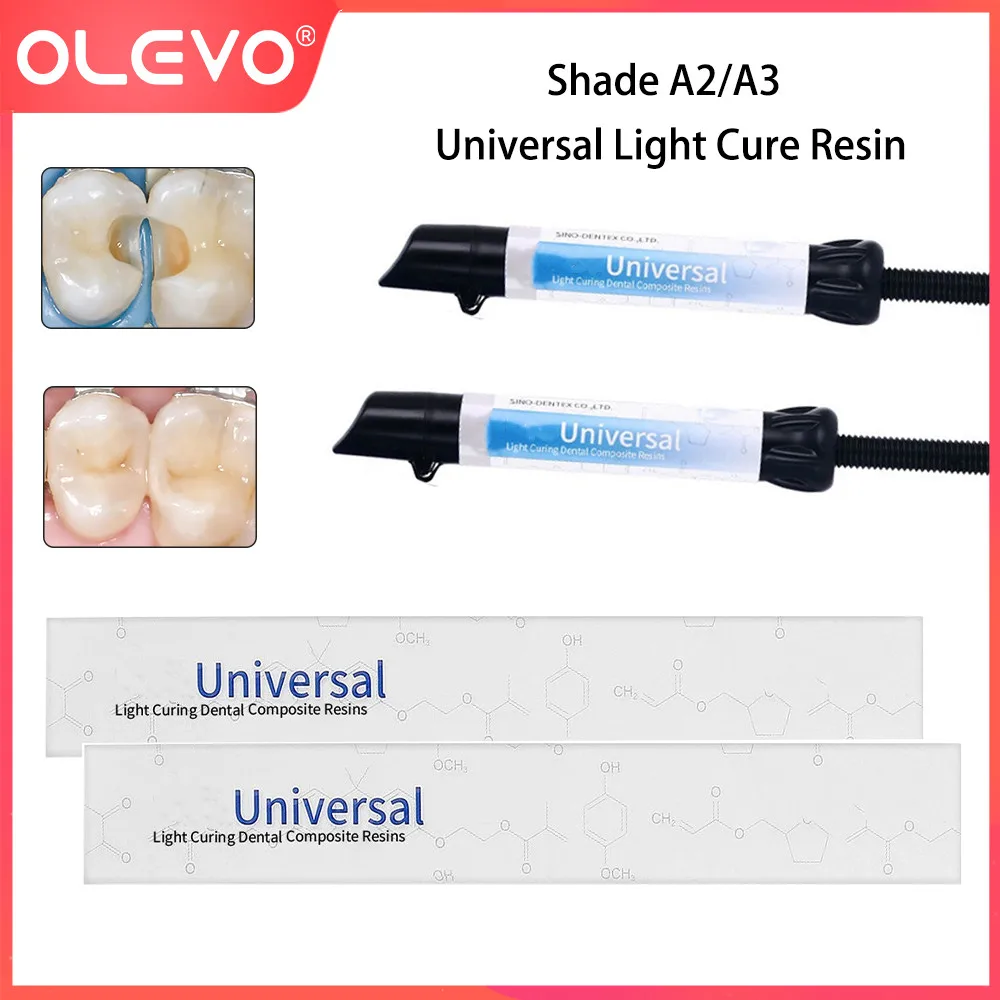 

4g/Syringe Universal Dental Light Curing Composite Resin DENTEX Shade A2/A3 For Teeth Restoration Repairing Dentistry Materials