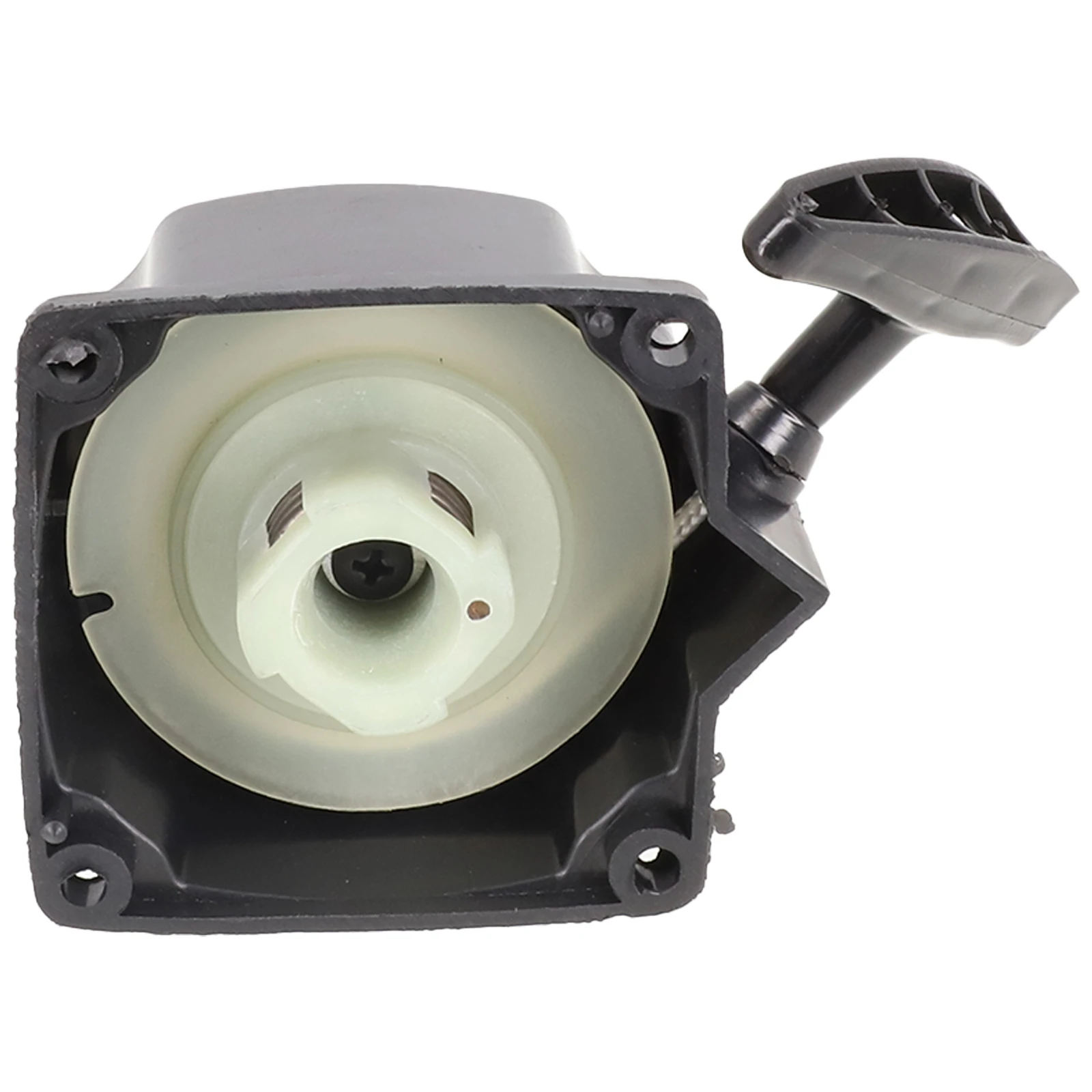 For Lawn Mower 49CC 52CC 55CC Recoil Pull Start Agriculture Forestry Black Plastic W/ Retractable Rope Good Strength