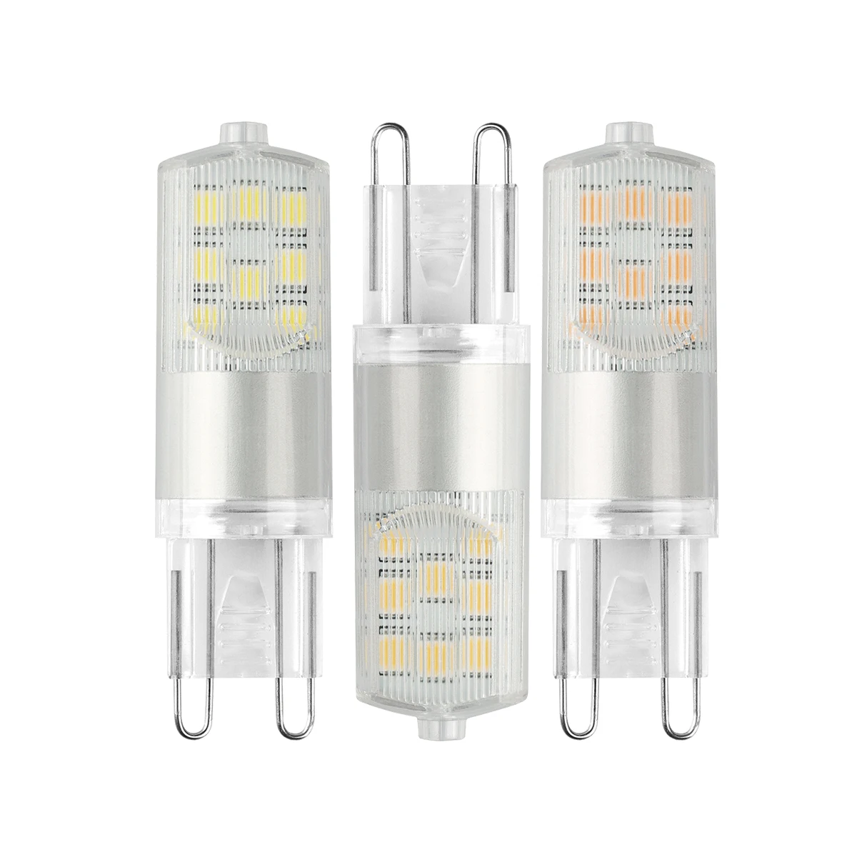 5PCS LED G9 corn lamp column light AC220V 3W no strobe warm white light adatto per lampadario crystal lamp