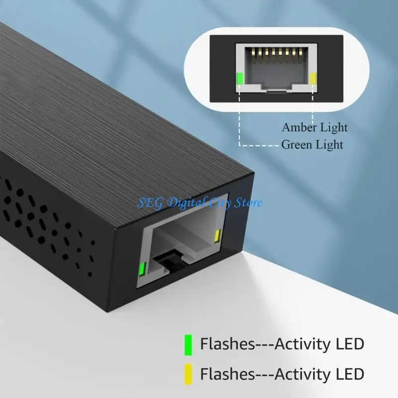 

U75B 2.5Gbps Ethernet Adapter for USB Type C Devices 2500Mbps Networking Speed Smooth