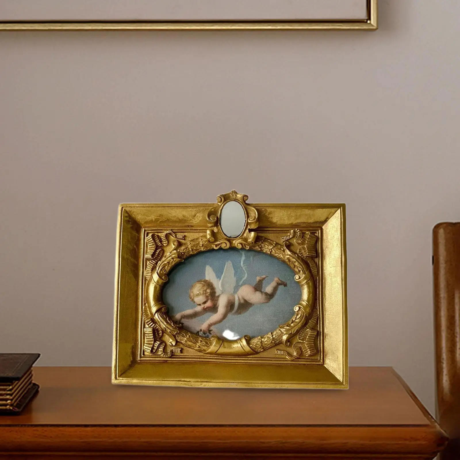 

Европейская настольная фоторамка, украшение из смолы, центральное украшение стола