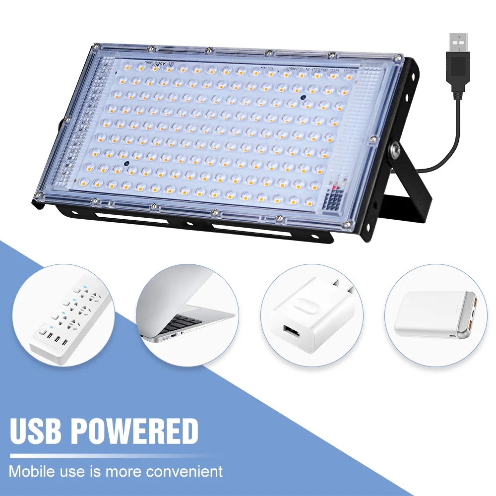 USB LED Full Spectrum Grow Light DC5V Plants Flower Seedling Indoor Hydroponic Greenhouse Vegetables Cultivation Lamp Waterproof