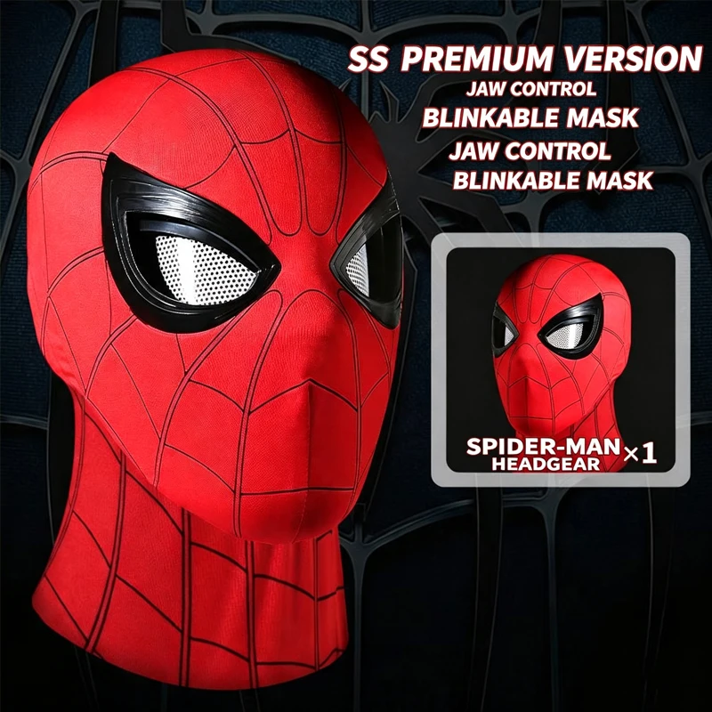 1:1 Spider‑Man Helmet Mask wit - Anime Cosplay Eyes recension och pris