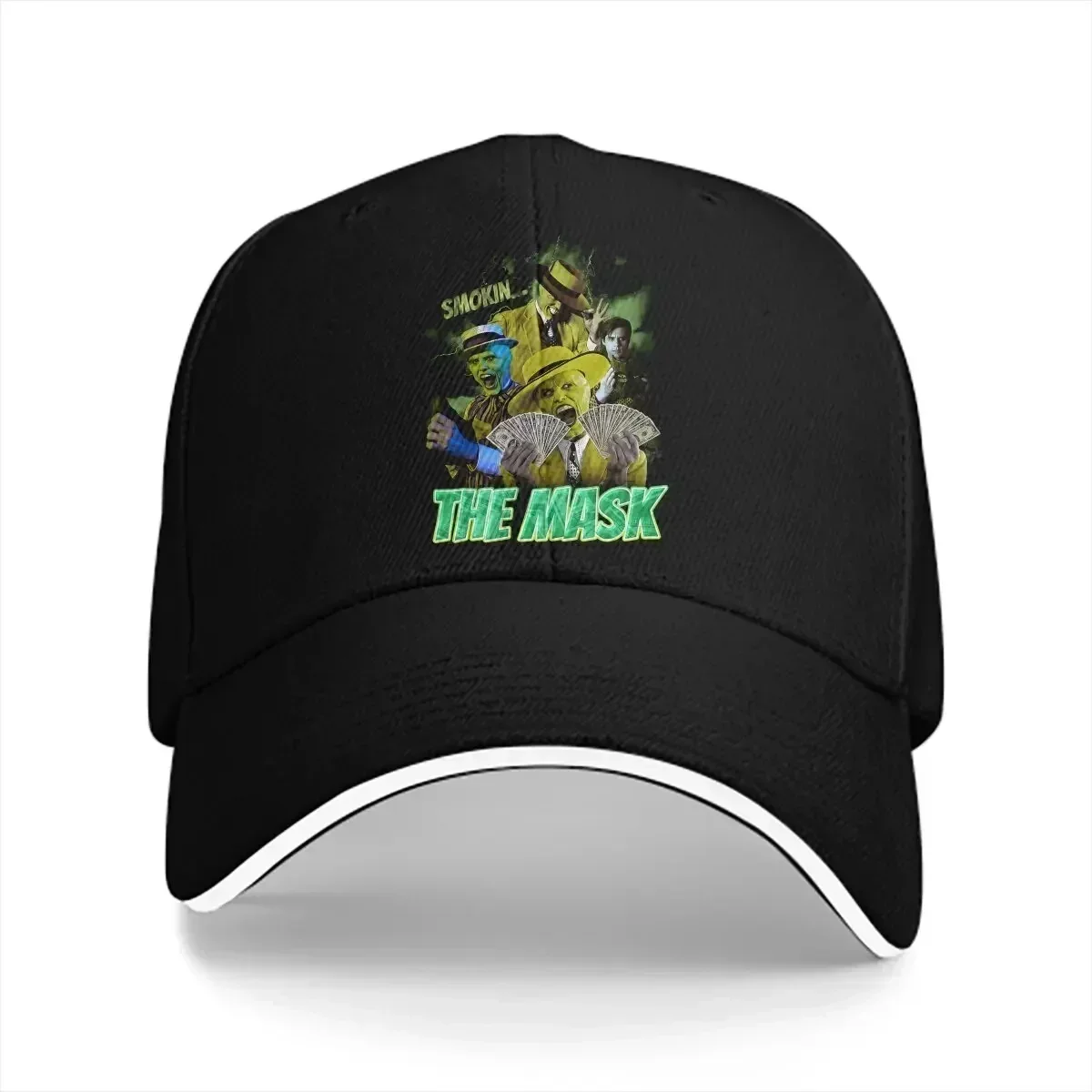 New Washed Men's Baseball Cap Bootleg Vintage Trucker Snapback Caps Dad Hat The Mask Movie Golf Hats
