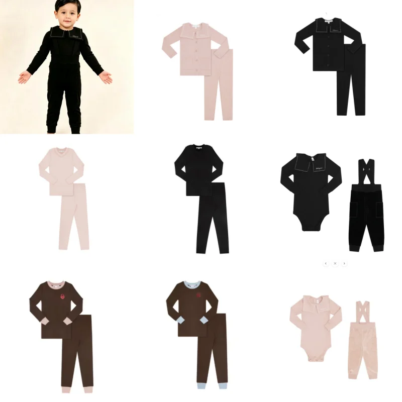 AW26 Children's Autumn and Winter New Comfortable and Breathable Long Sleeve T-shirt Set for Boys and Girls