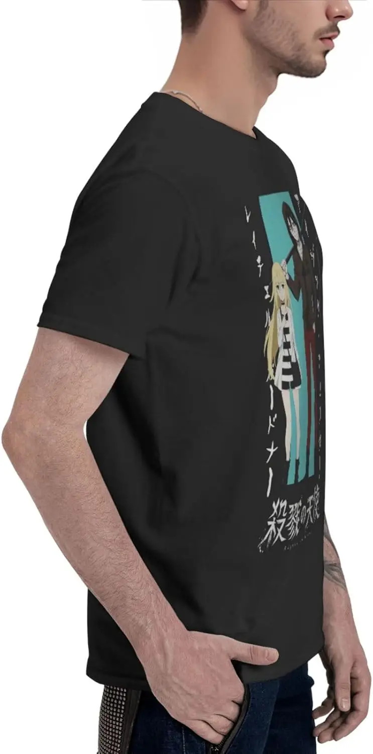 Anime Angels of Death T Shirt Man'S Summer Print Round Neckline Tee Classic Short Sleeve Tshirt
