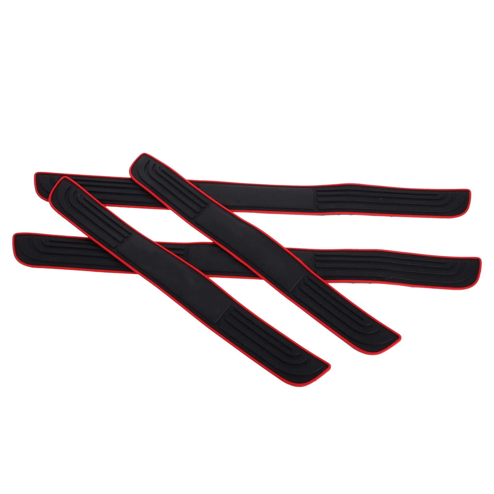 

4 Pcs Car Door Sill Edge Guards Kick Plates Entry Decoration Stickers PVC Protector Decals