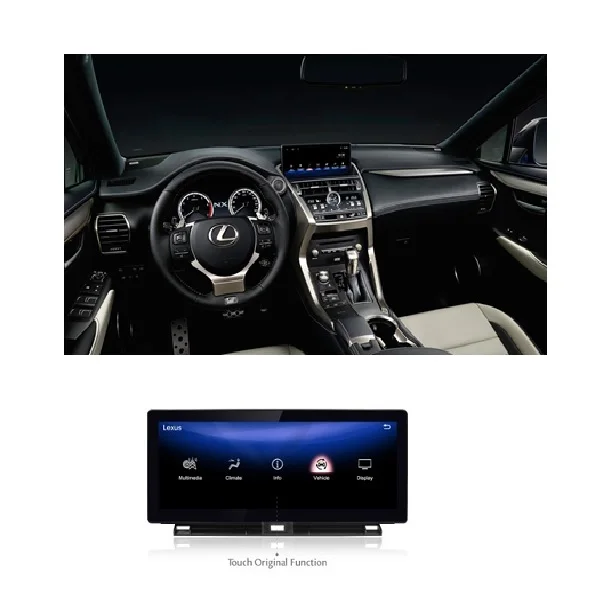 Exploter Car Radio Multimedia Android 13 System for Lexus NX300 Upgrade to 10 Inch Monitor Wireless CarPlay netflix Android Auto