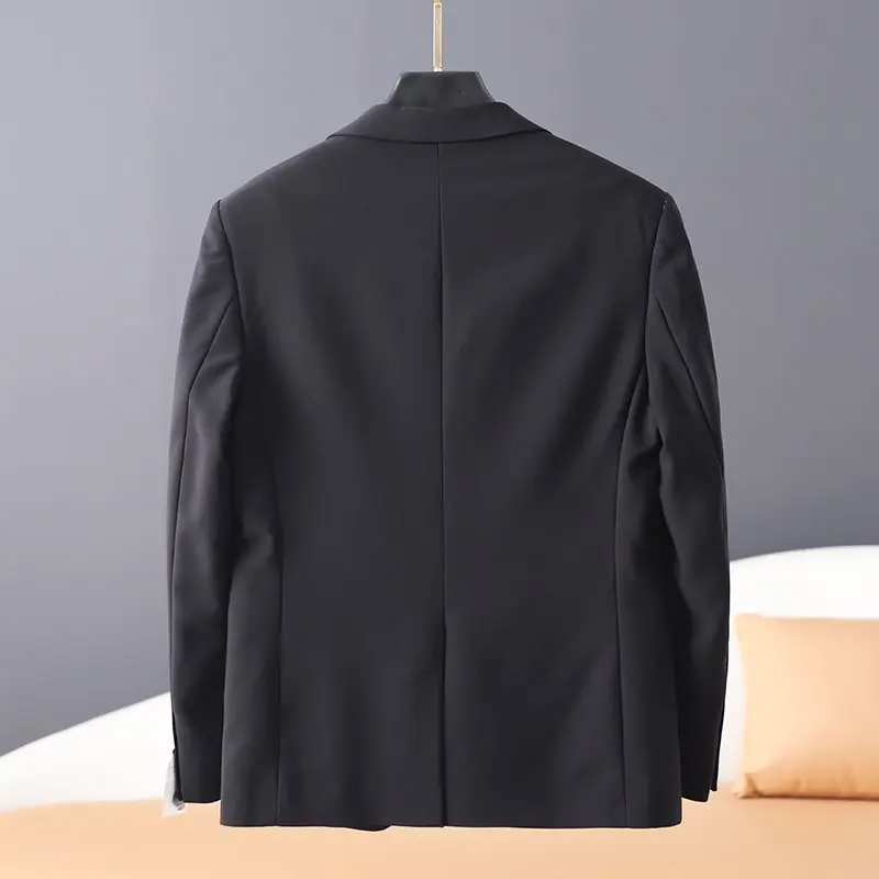 Noir atmosphérique, 1-A72 Mélange de laine boutique haut de gamme! Veste de costume simple pour hommes, commerce extérieur, printemps, nouveau