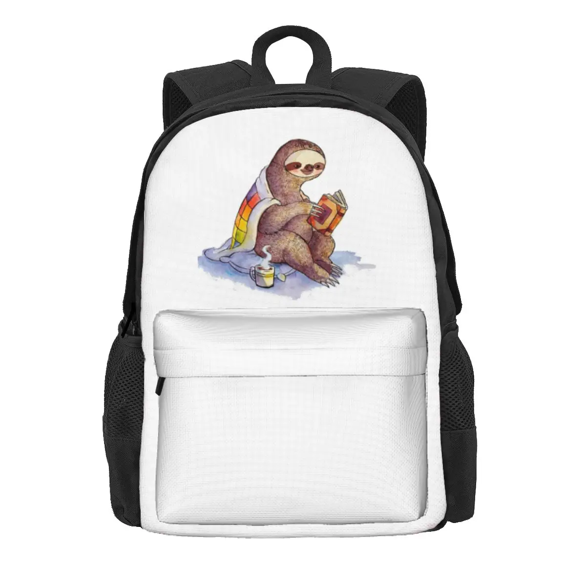 

Cozy Sloth Backpack Daypack Large Capacity Children BookBag School Bag Shoulder Bags for Men Women