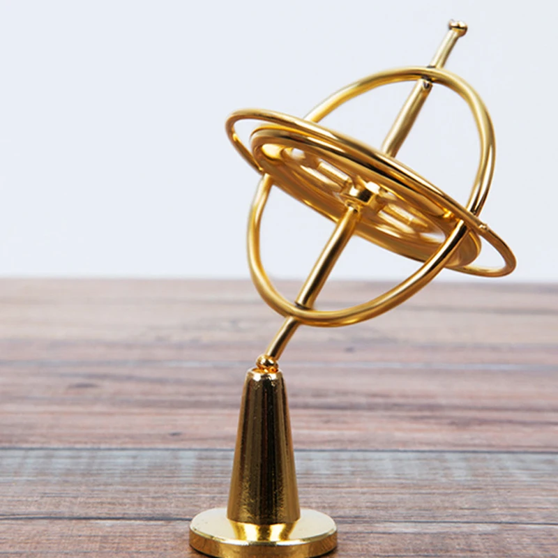 Metal Self-balancing Gyroscope Anti-gravity Decompression Educational Toy Six Generations Colorful Finger Gyroscope Gift For