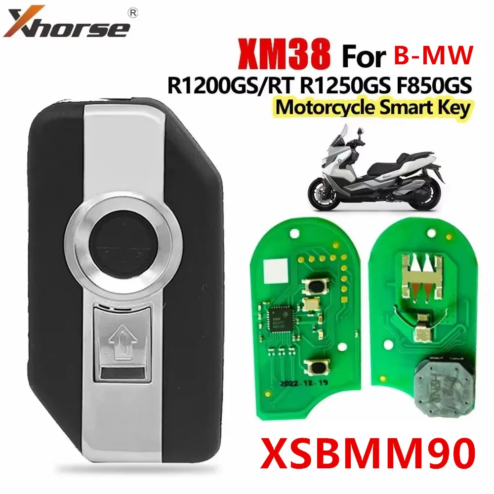 Xhorse VVDI XM38 XSBMM90 Support 8A/4D For B-MW R1200GS/RT R1250GS F850GS Motorcycle Smart Key