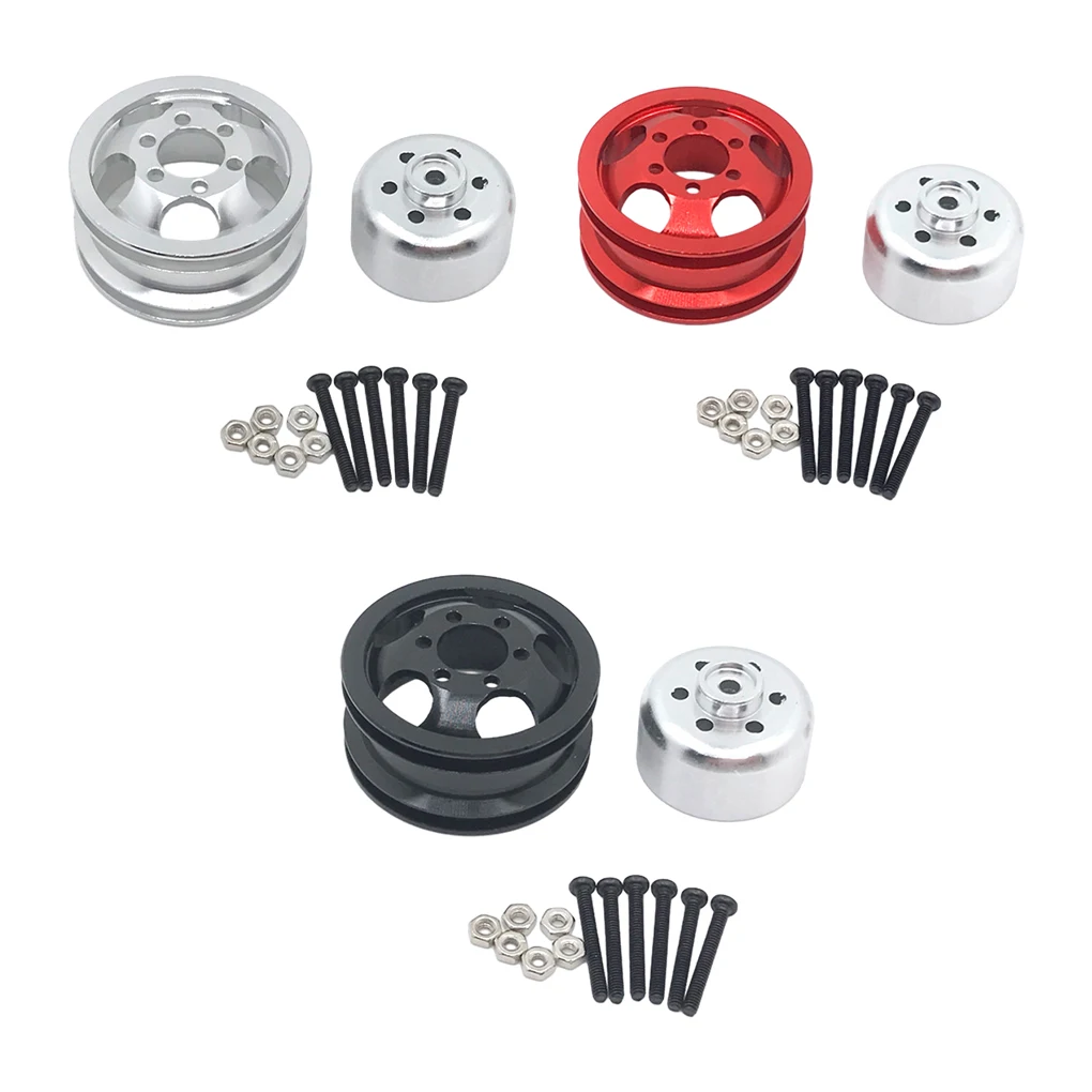 Aluminum Alloy 1/16 Metal Wheel Rims RC Upgrade Part 4x Shock-proof Rc Metal Wheel Rims For WPL C14 RC Car Part