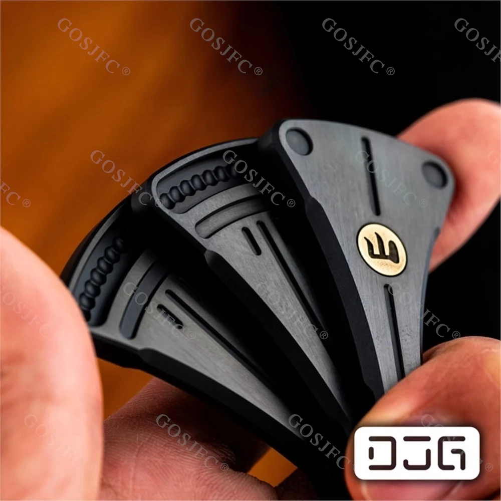 DJG EDC Cicada Cry Ventilador Mecânico Fidget Slider EDC Toy Metal Descompressão Fidget Toys para Adultos