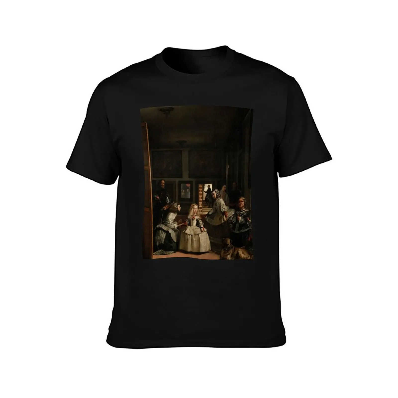 Las Meninas - تي شيرت دييغو فيلازكيز للرجال تي شيرت قطن 100% تي شيرت للرجال باللون الأبيض