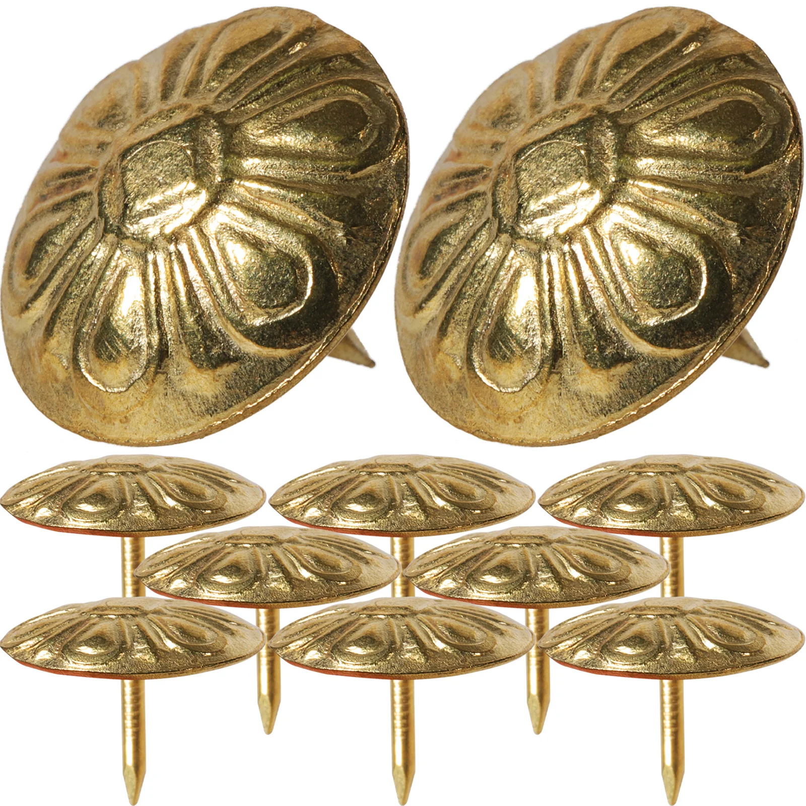 

50Pcs Upholstery Tacks Decorative Nails for Furniture Home Decor Easy to Use Smooth Surface Durable Upholstery Tacks Decorative