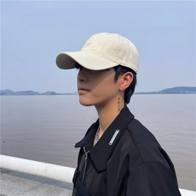 Big Head Hat Round Cap Men Fashionable Black Baseball Show Face Small Winter Casual Everything Large Size Fashion Cool Women