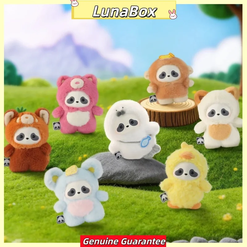 

Original Panda Roll The Zoo In Hands Series Plush Keychain Blind Box Cute Chubby Panda Figure Collectible Soft Hanging Toy Gift