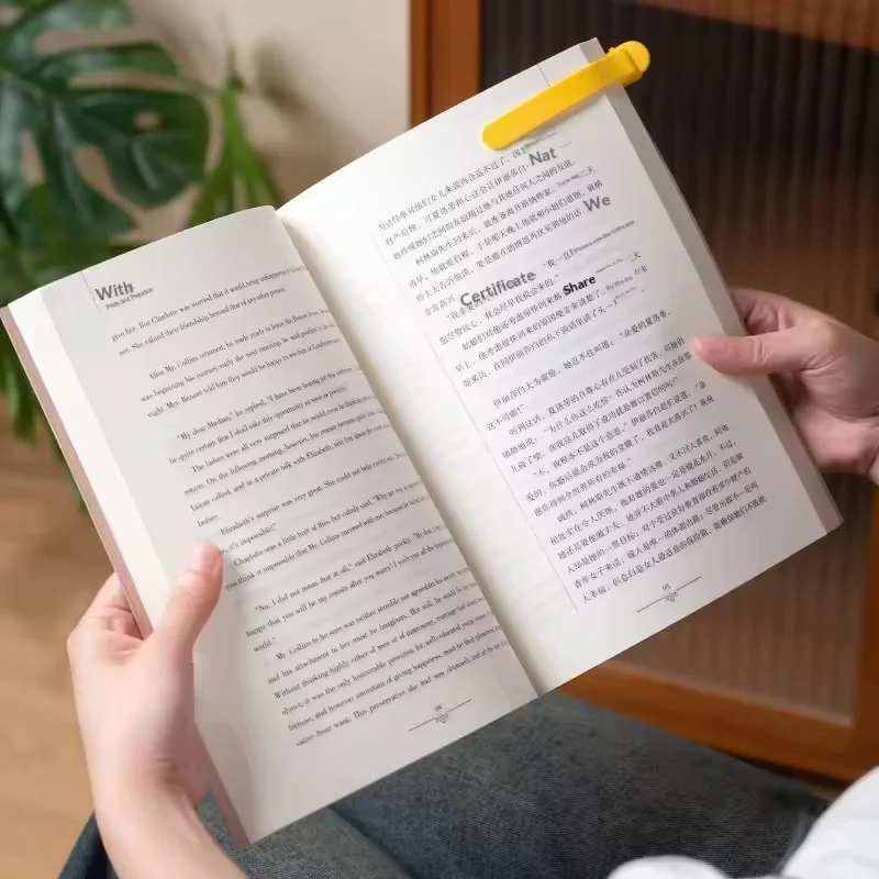 6pcs Multi Functional Reading Bookmark Automatic Page Flipping Bookmark Book Page Annotation Bookmark Student Supplies
