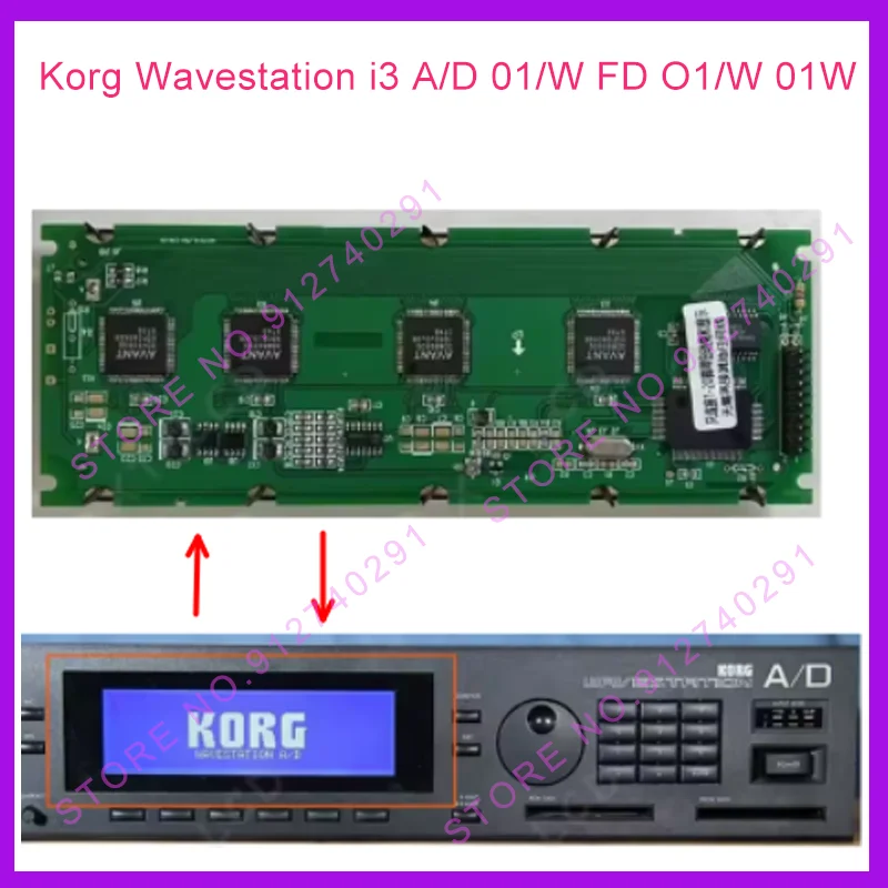 Compatible LCD Display Screen For Korg Wavestation A/D 01W FD 01/W 01W Compatible Wavestation LCD Monitor Korg 01