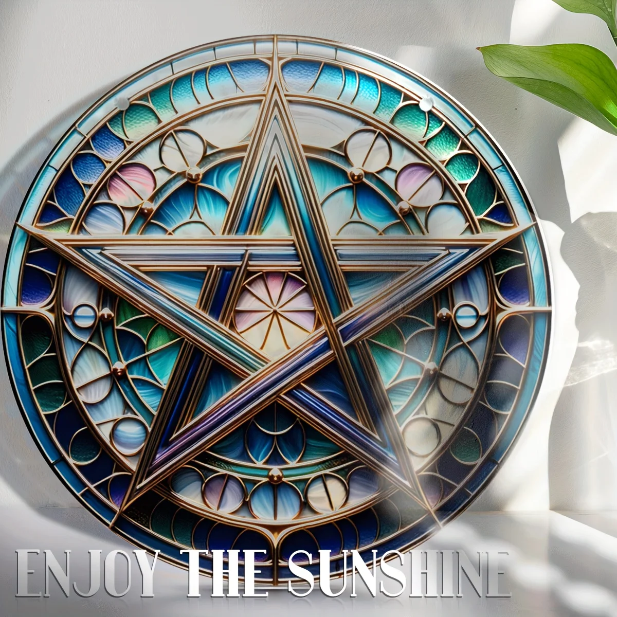 Witchcraft Star Pentagram Gift Ideas, Acrylic Suncatcher, Hanging Window Decor, Dark Academic Room Decor, House, Garden Decor