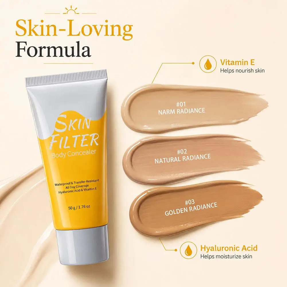 Perfect Body Concealer Cream With Brush Waterproof Foundation Easy Hide Blemishes Pore Blurring Cover Beauty Makeup Base New