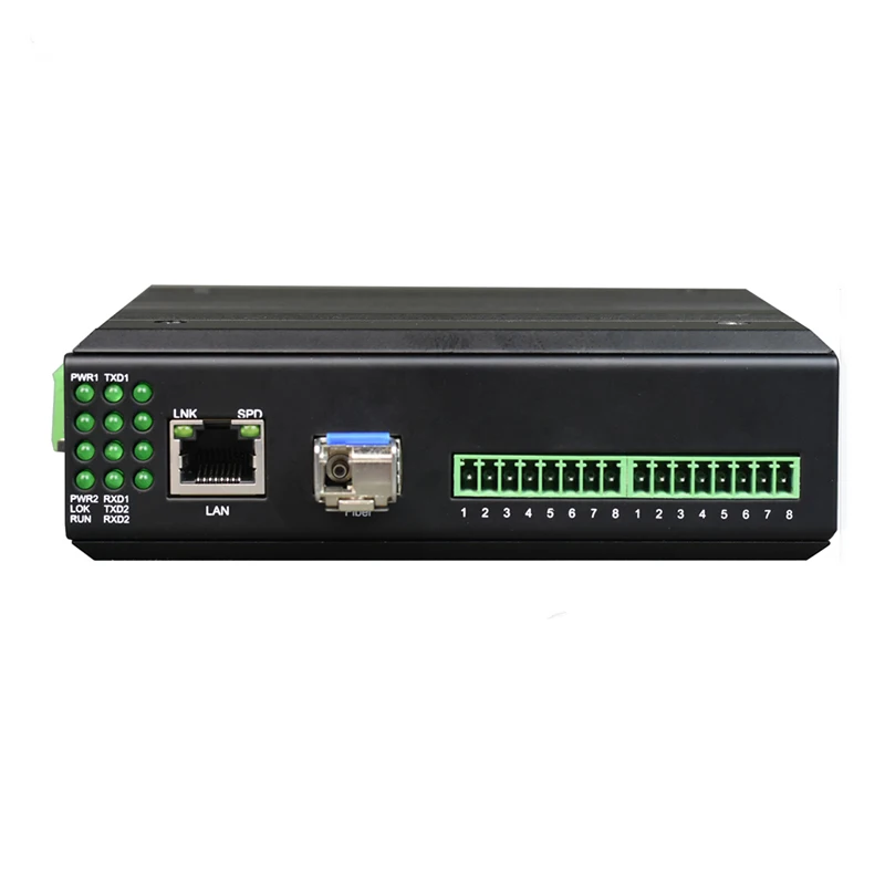 2 قناة المسلسل إلى إيثرنت TCP IP UDP محول RS232 RS422 RS485 إلى LAN ومحول الألياف البصرية #2
