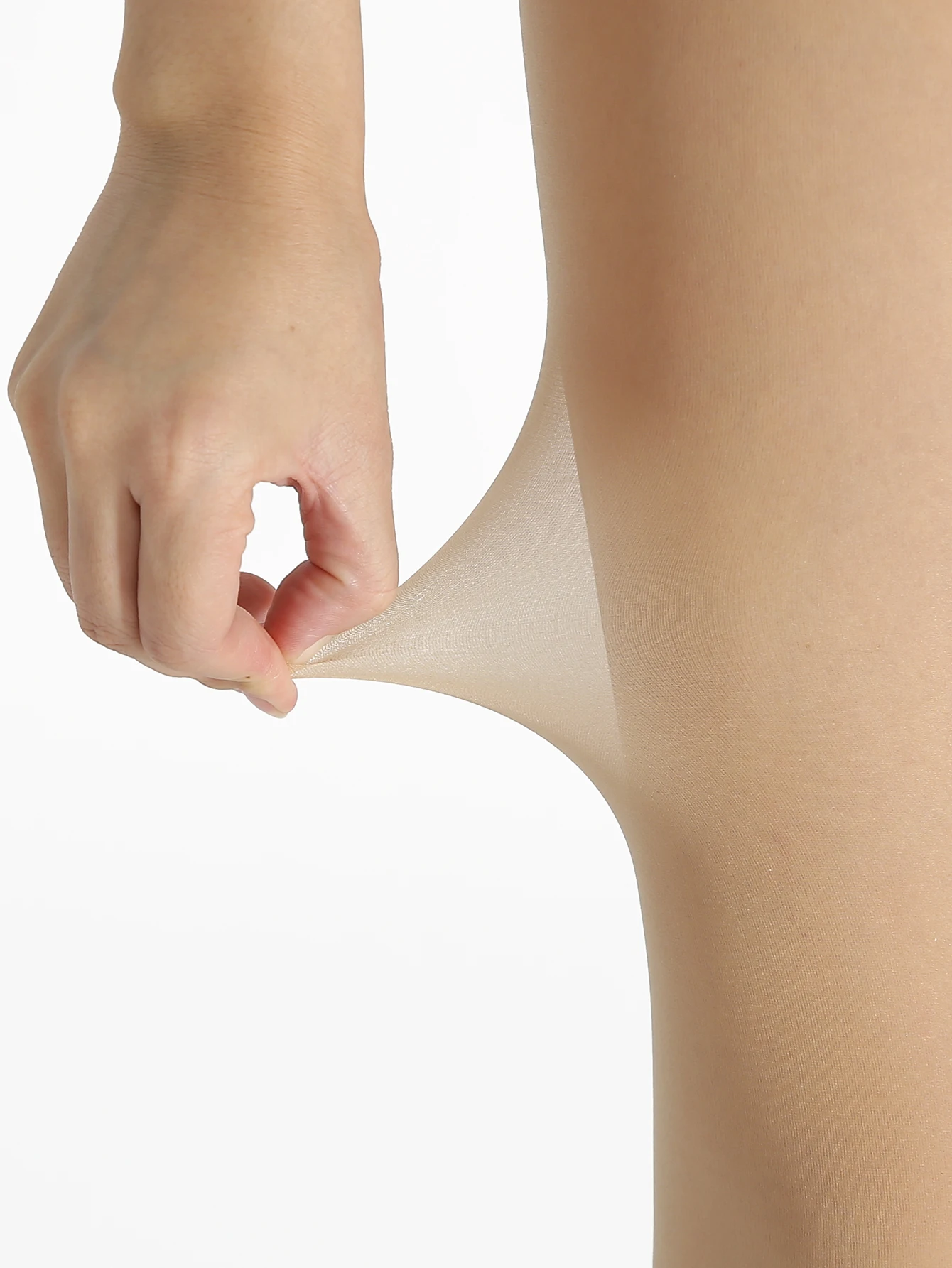 Damen-Leggings in Hautfarbe, 70D, hochdehnbar, dünn, transparent, modisch, sexy Strumpfhose – Detail 4