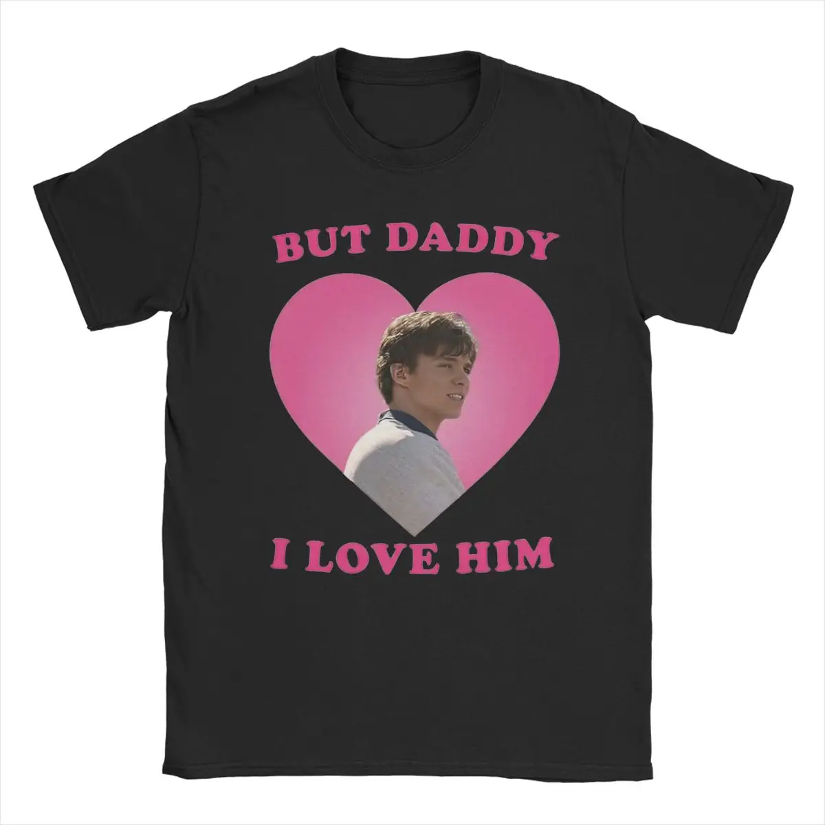 Funny But Daddy I Love Him Nicholas Chavez T-Shirt for Men Round Collar Pure Cotton T Shirt Short Sleeve Tees Graphic Clothes