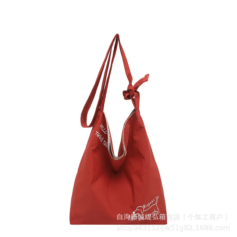 Summer New Dark Blue Color Series Light and Fresh Large-Capacity Women's Versatile Casual Single-Shoulder Crossbody Bag