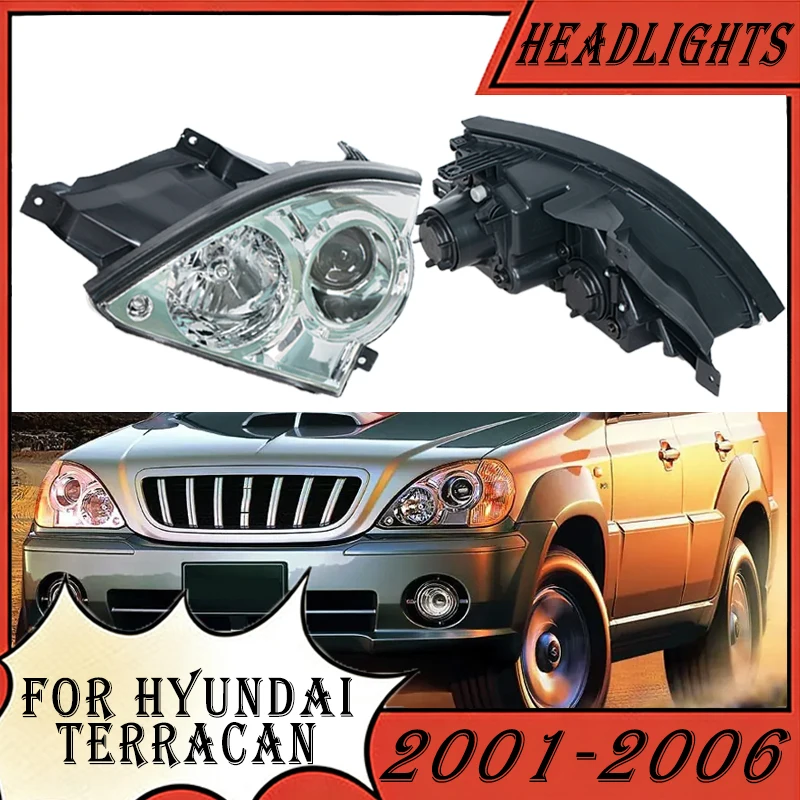 Car Headlamp For Hyundai Terracan 2001 2002 2003 2004 2005 2006 Front Daytime Running Lights DRL Turn Signals Driving lamp