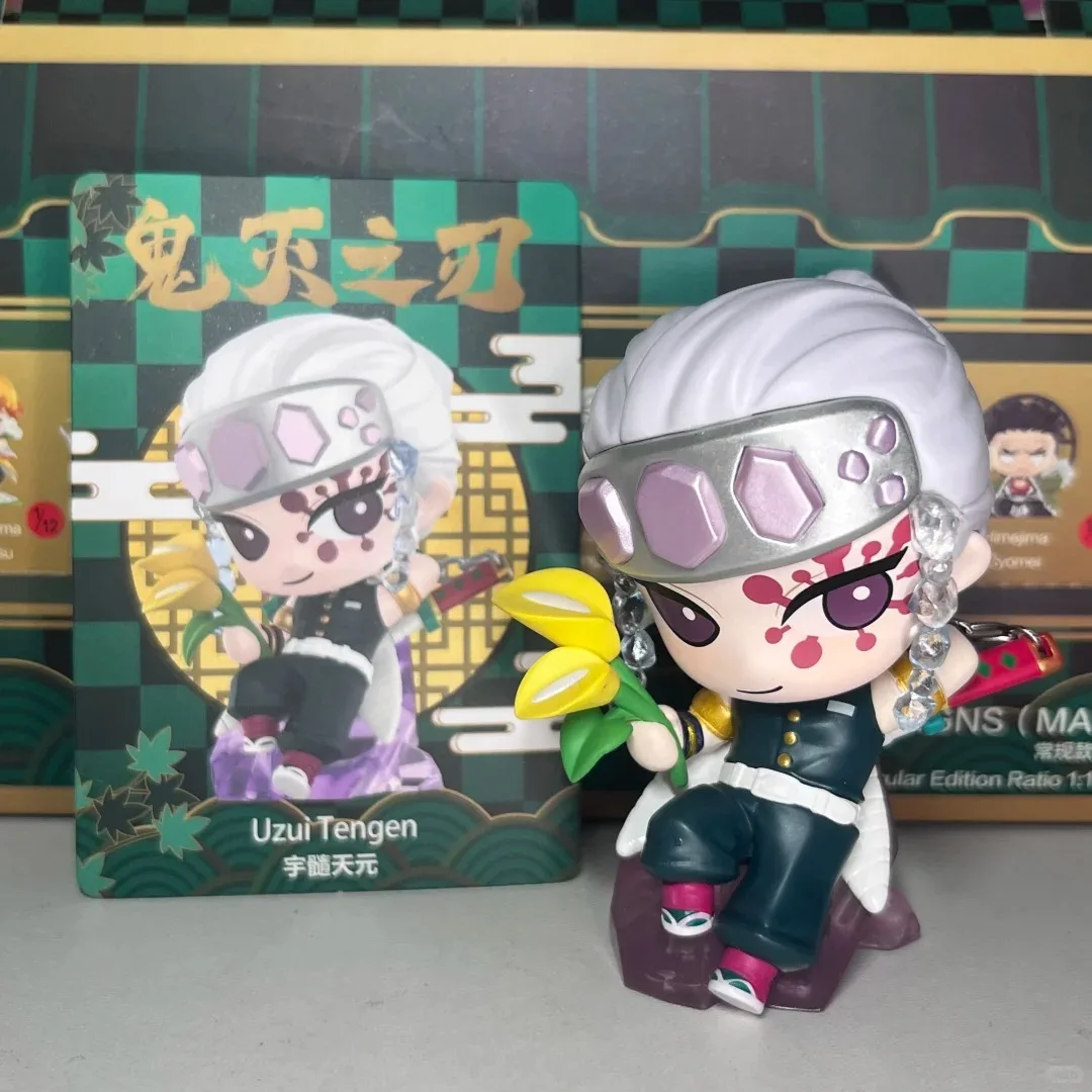 Demon Slayer Figur Spielzeug Anime Kimetsu no Yaiba Q-Version Sitzender Tanjiro Nidouzi Inosuke Zenitsu PVC-Figurine Modellpuppe Geschenke – Detail 8