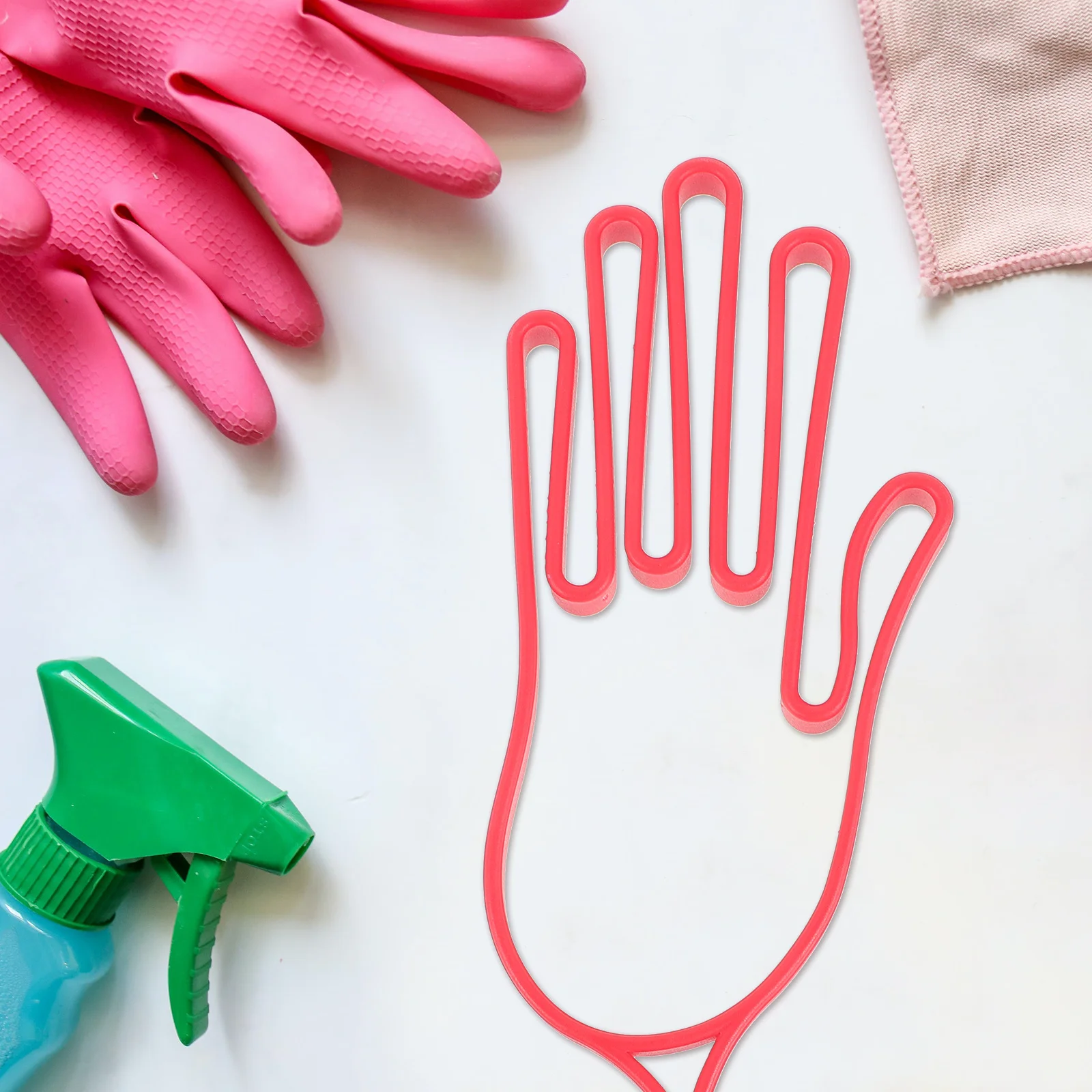 

2Pcs Plastic Metal Glove Holder Golf Glove Rack with Palm Design Sturdy Support Frame for Drying Shaping Athletic Gloves