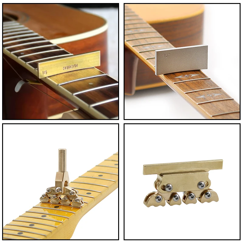 HUATOOL Guitars Radius Fretboard Press Caul Insert with Fret Press Caul & Wrench