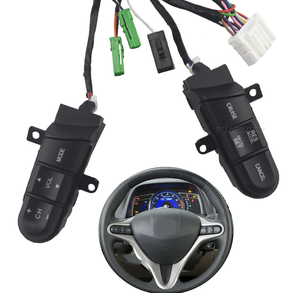 

36770-SNA-A12 Steering Wheel Audio Control Switch Button For Honda 08-13 fit 09-14 City 06-11 Civic