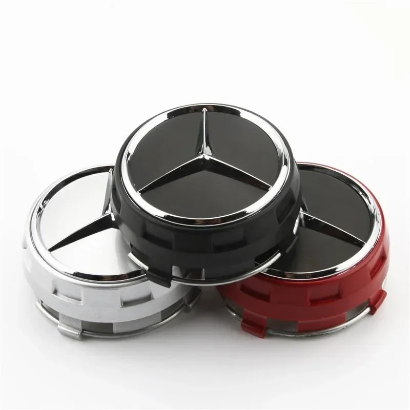 4 SZTUK 75 mm osłony piast kół samochodowych do Mercedes Benz B/C/E/S Class A Class C200L GLC GLK CLA W166 W163 W221
