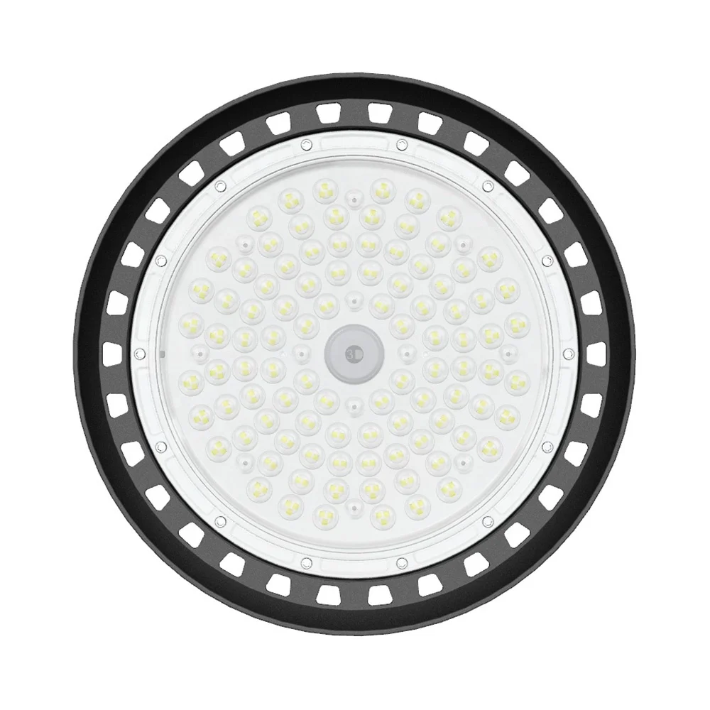 Lampu gudang 130lm/w ~ 150lm/w, lampu led UFO industri toko kerja 60w 100w 150w 200w